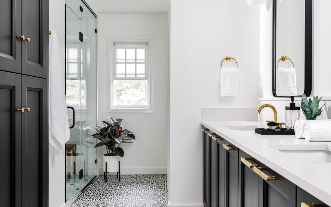 Contemporary Bedroom + Bathroom in Alexandria, Virginia