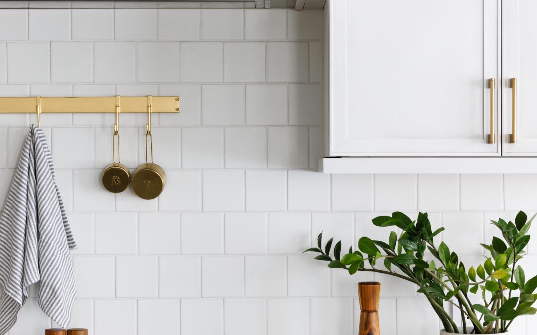 Neutral + Navy Kitchen in Arlington, Virginia